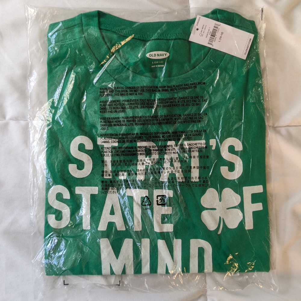 St. Patrick's Day T-shirt L 10-12